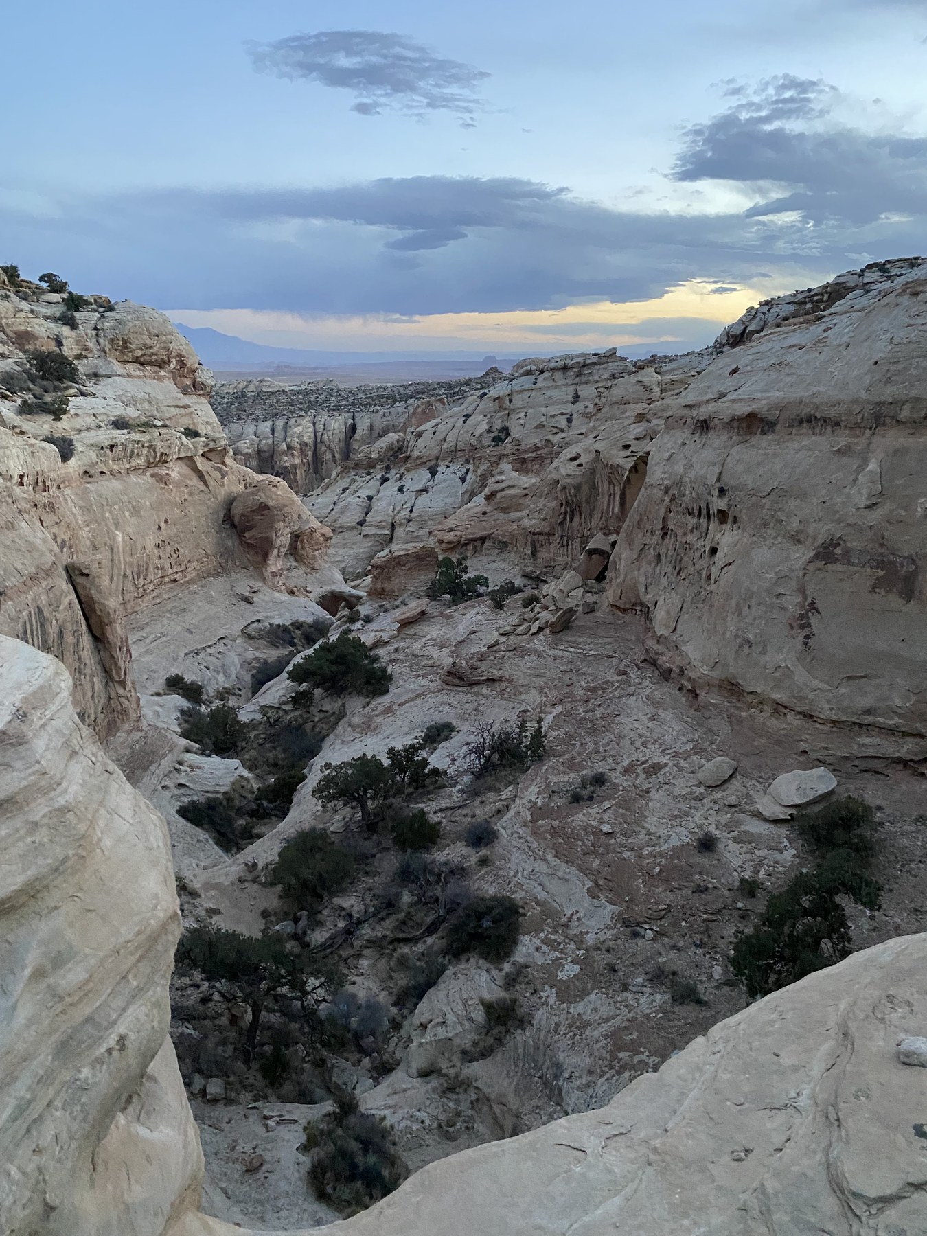 Canyon landscape suggesting challenge and forward movement